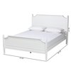 Baxton Studio Mariana Classic and Traditional White Finished Wood Queen Size Platform Bed 224-12538-ZORO